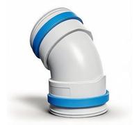 Connecteur coudé à 45 degrés, réducteur de conduit CVC | Valve coudée pour canalisation PE, joint de conversion de conduit d'air, raccord de tuyau ABS résistant aux intempéries pour