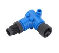 Connecteur coudé à 90° pour NMEA2000, terminateur marin M12 à 5 broches, étanche IP67, compatible avec les réseaux Lowrance, Simrad et Navico pour le câble d’infrastructure des