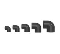 Connecteur coudé moulé pour aquarium, pièces d'angle à 90 degrés pour disposition de tuyau, mélange de cinq tailles, 20, 25, 32, 40, 50 mm, utilisation du raccord coudé pour aquarium, raccord de tuyau