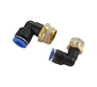 Connecteur Coudé Pneumatique Fileté PL4-M5/PL6-01/PL10-03 8 Mm | Raccords À Prise Rapide PL4-M5/PL6-01/PL10-03, Connecteurs Coudés For Tubes D'air