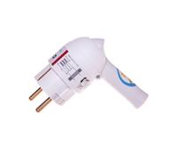 Connecteur coudé portable avec levier 2P+Z 16A blanc HELMO 050175