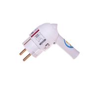 Connecteur coudé portable avec levier 2P+Z 16A blanc HELMO 050175