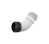 Connecteur coudé souple déchets plastique 90/110mm