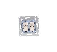 Connecteur croisé double mouvement 10AX 250V Simon 54 SW7/2XM