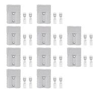 Connecteur d’alimentation batterie 50A 600V 16 mm² 6 AWG - Lot de 10 pièces - Fiabilité et sécurité optimales, embouts cuivre argenté, idéal pour panneaux solaires et véhicules 1