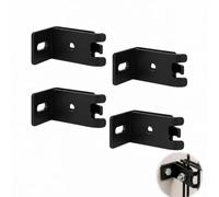 Connecteur d’Angle pour Clôture Rigide Double Fil, Raccord Anthracite pour Panneaux Grillage Rigide, Support de Fixation pour Clôtures Légères et Lourdes, Jardin, Mur et Maçonnerie