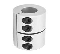 Connecteur D40L45 20 mm pour moteurs à pas de pas en pasteur Couplage de moteur de steple Coupler en aluminium avec des vis de fixation pour la connexion, les machines-outils CNC