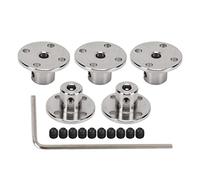 Connecteur D'accouplement à Bride, 5PCS 4mm Connecteur D'accouplement à Bride Guide Rigide en Acier Modèle Coupleur Accessoire Arbre Axes Raccords pour DIY RC Modèle Moteurs Modèle Coupleur Accessoire