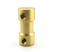 Connecteur d'accouplement d'arbre Adaptateur de manchon connecteur Joint Transmission moteur, 2mm à 6mm, coupleur d'accouplement d'arbre rigide en laiton, 1 pièce(3mm*4mm)