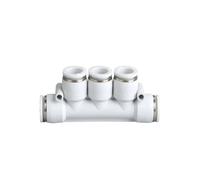 Connecteur d'air pneumatique, ensemble de raccords de tuyaux de compresseur, Kit de connecteurs à dégagement rapide, réparation de tuyaux en forme d'YLTX 4mm 8mm 12mm(PK,4MM)