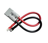 Connecteur d'alimentation à 2 Broches, Courant élevé 50A 120A 175A, avec câble en Silicone Super Doux 8/6/4/2/0 AWG, Chargement de Batterie de Chariot élévateur(50A - 8AWG Wire,100CM)