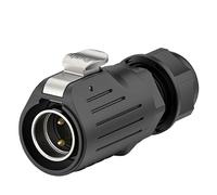 Connecteur d'alimentation électrique pour câble de soudage, fiche mâle à 2 broches pour montage sur panneau industriel LP20 P