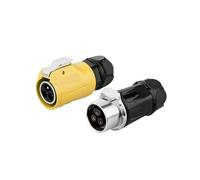 Connecteur d'alimentation étanche LP20 M20 Aviation 3 Broches 20 A 500 V, Prise mâle, connecteur Bout à Bout, adapté aux projecteurs extérieurs, Radio KL4-4b(Male Plug Set2)