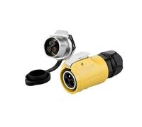 Connecteur d'alimentation étanche LP20 M20 Aviation 3 Broches 20 A 500 V, Prise mâle, connecteur Bout à Bout, adapté aux projecteurs extérieurs, Radio KL4-4b(Male Plug Set1)