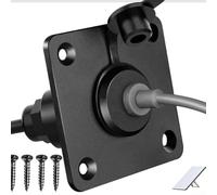 Connecteur d'alimentation femelle CC 5521 en aluminium pour systèmes Starlink, adaptateurs jack pour module de câblage noir pour une alimentation efficace, design compact de 3,1 cm (A)