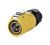 Connecteur d'alimentation industriel étanche IP68, 2 broches, for automobile, 20A AC DC, câble électrique extérieur, éclairage LED(Plug)