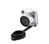 Connecteur d'alimentation industriel étanche IP68, 2 broches, for automobile, 20A AC DC, câble électrique extérieur, éclairage LED(Socket1)