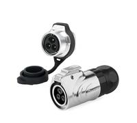 Connecteur d'alimentation industriel étanche IP68 M16 LP16 2 3 4 5 7 8 9 broches, adaptateur de fil électrique à verrouillage rapide(Type A Set,7P)