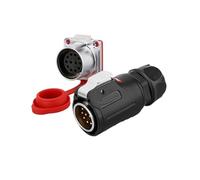 Connecteur d'alimentation industriel étanche multiconducteur LP24 3 conducteurs 4 conducteurs 10 trous 12 19 24 broches(12 core)