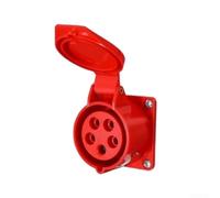 Connecteur d'alimentation industriel IP44, prise industrielle étanche | Lot de 10 bornes rechargeables étanches à la poussière et verrouillage sécurisé pour électriciens, ateliers humides
