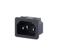 Connecteur d'alimentation mâle femelle noir IEC320 10 A 250 V, fiche C13/C14, 3 broches, prise secteur(A-2)
