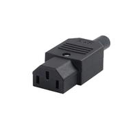 Connecteur d'alimentation mâle femelle noir IEC320 10 A 250 V, fiche C13/C14, 3 broches, prise secteur(Female)