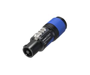 Connecteur d'alimentation Neutrik NAC3FXXA-W-S powerCON® PowerIn, bleu