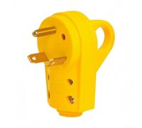 Connecteur d'alimentation pour camping-car 125 V 30 A avec conducteurs en cuivre et matériau en nylon robuste pour une performance à long terme dans différentes conditions (A)