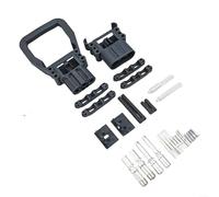 Connecteur d'alimentation pour chariot élévateur 160 A avec bornes en cuivre plaqué argent, composants mâles femelles séparés, niveau ignifuge UL94V 0, et protection IP23 (mâle + femelle)