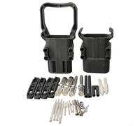 Connecteur d'alimentation pour chariot élévateur pour charge de batterie à courant élevé pour options mâle/femelle, 80 A, 160 A, 320 A, 150 V, qualité industrielle noire avec D8/D11/D13 mm (320 A