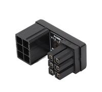 Connecteur d'alimentation protégé pour PC modernes, adaptateur femelle-mâle avec support coudé à 180 pour une gestion optimisée des câbles.