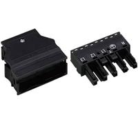 Connecteur dalimentation série (connecteur réseau) WINSTA MIDI WAGO 770-105/L010-165 femelle, droit Nombre total de pôles: 4 + PE 25 A noir 1 pc(s)