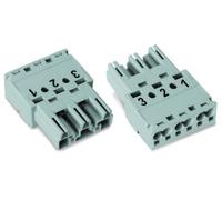 Connecteur d'alimentation série (connecteur réseau) WINSTA MIDI WAGO 770-213 mâle, droit Nombre total de pôles: 3 25 A noir 100