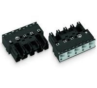 Connecteur d'alimentation série (connecteur réseau) WINSTA MIDI WAGO 770-415 mâle, droit Nombre total de pôles: 5 25 A noir 50
