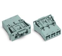 Connecteur d'alimentation série (connecteur réseau) WINSTA MIDI WAGO 770-753 mâle, droit Nombre total de pôles: 3 25 A gris 100