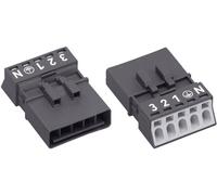 Connecteur d'alimentation série (connecteur réseau) WINSTA MINI WAGO 890-215 mâle, droit Nombre total de pôles: 4 + PE 16 A noir