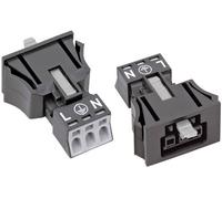 Connecteur d'alimentation WAGO WINSTA MINI Série WINSTA MINI femelle, droit Nbr total de pôles: 2 + PE 16 A noir 1 pc(s