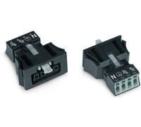 Connecteur d'alimentation série (connecteur réseau) WINSTA MINI WAGO 890-704 femelle, droit Nombre total de pôles: 4 16 A noir 50