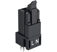 Connecteur dalimentation série (connecteur réseau) WINSTA MINI WAGO 890-802 embase femelle, verticale Nombre total de pôles: 2 16 A noir 100 pc(s)