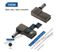 Connecteur D'Alimentation Usb C Pd Vers Dc 100W,19V 20V,Adaptateur D'Alimentation Universel Pour Ordinateur Portable,Prise De Chargeur,Convertisseur De Pointe Jack Pour Lenovo As.6.0X3.7Mm.