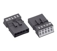 Connecteur d'alimentation WAGO WINSTA MINI Série WINSTA MINI mâle, droit Nbr total de pôles: 4 + PE 16 A noir 1 pc(s)