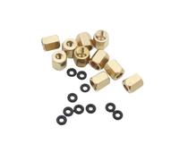 Connecteur d'amortisseur à tête d'impression à écrou en cuivre de 50 pcs avec en caoutchouc O Ring 3x2 mm 4x3 mm compatible avec divers amortisseurs d'encre Compatible avec les imprimantes DX4 DX5 DX7