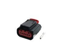 Connecteur d'amplificateur étanche Automatique, 1 Jeu de 6 Broches, pédale d'accélérateur, Prise mâle Femelle Compatible with The 1-1419168-3 1-1419168-2(10 Sets,Female)