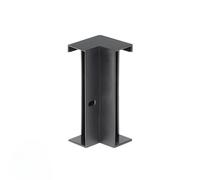 Connecteur d'Angle pour Profilé Aluminium Plinthe Couleur Noir