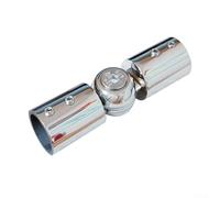 Connecteur d'angle réglable en acier inoxydable 304 pour baie vitrée et salle de douche Installation sécurisée Vis latérales centrales Angle de 90 à 180 degrés Noir Chrome brossé Installation facile
