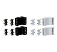 Connecteur d'angle yourled ruban blanc noir