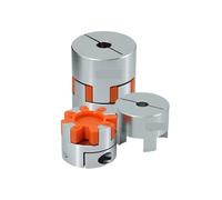 Connecteur d'arbre de moteur flexible en aluminium à quatre mâchoires D80L114, diamètre intérieur 18-55 mm, for coupleur de routeur(20mm to 20mm)