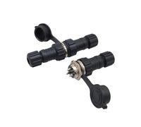 Connecteur d'aviation GX16, écrou arrière M16, prise mâle et femelle 2-9 broches, 2 pièces(Docking 5P)