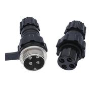 Connecteur d'aviation GX16 M16, 10 pièces, écrou arrière d'amarrage mâle femelle 2 broches 3 broches 4 broches 5 broches 6 broches 7 broches 8 broches 9 broches 10 broches(Docking 3P 10PCS)