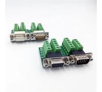Connecteur DB9 terminal RS232 RS485 adaptateur convertisseur d'interface mâle femelle COM D Sub 9 broches (femelle dorée)